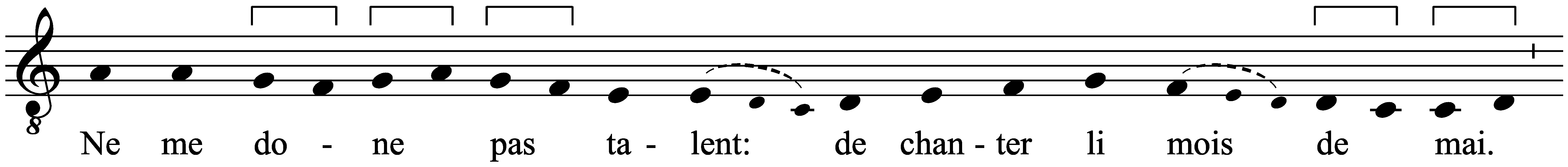 Work musical notation